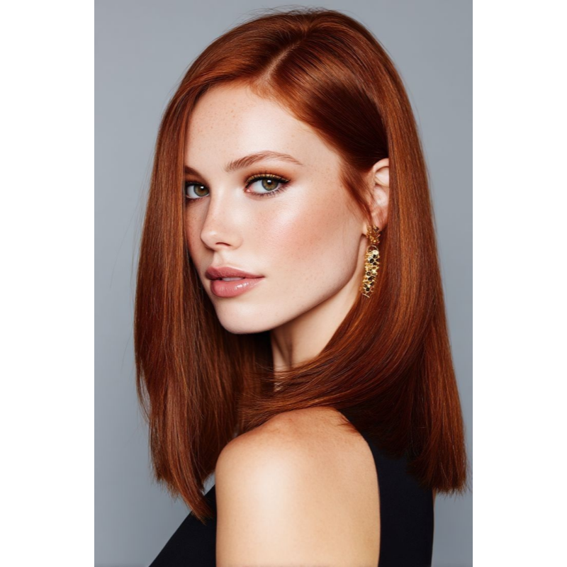 🔥Straight Hair Topper for Crown Thinning – Natural Coverage at the Crown