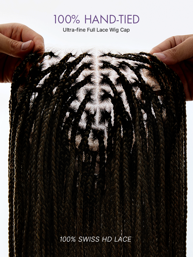 Goddess Blonde Glueless Knotless Braided HD Lace Wig