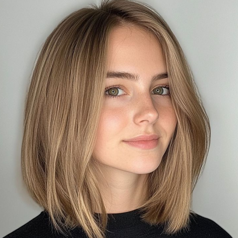🔥Straight Hair Topper for Crown Thinning – Natural Coverage at the Crown