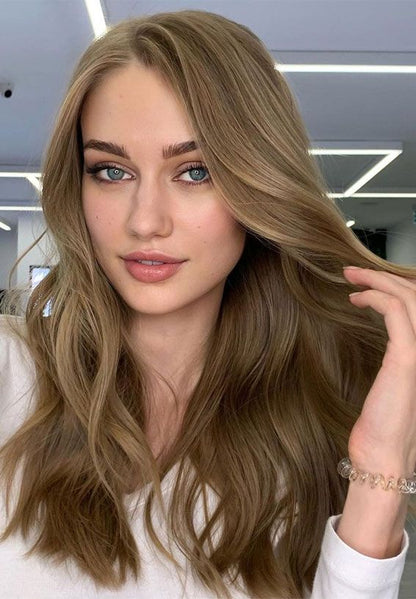 🔥Straight Hair Topper for Crown Thinning – Natural Coverage at the Crown