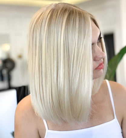 🔥Straight Hair Topper for Crown Thinning – Natural Coverage at the Crown