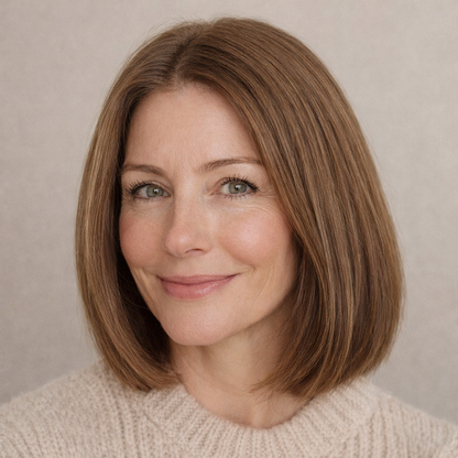🔥Straight Hair Topper for Crown Thinning – Natural Coverage at the Crown