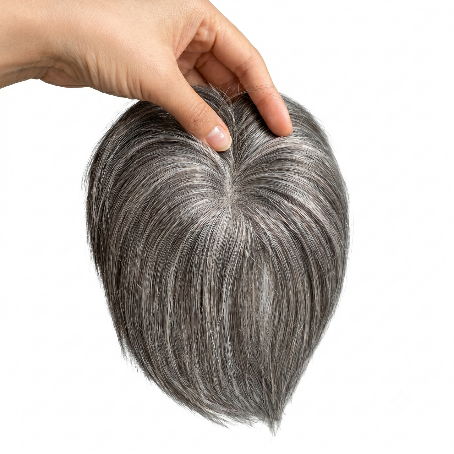 🔥Short Pixie Cut Human Hair Topper with Bangs for Women