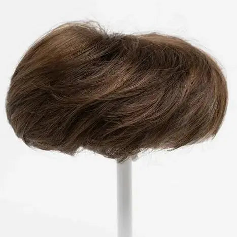 🔥Short Pixie Cut Human Hair Topper with Bangs for Women