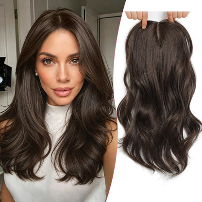 ✨2026 Loose Wavy Hair Topper – Lightweight, Seamless & Natural Scalp Look 👱‍♀️✨