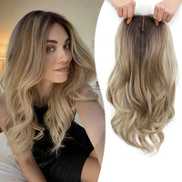 Ombre Ash Brown with Blonde Highlights