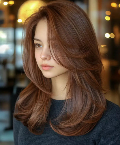 🔥Straight Hair Topper for Crown Thinning – Natural Coverage at the Crown